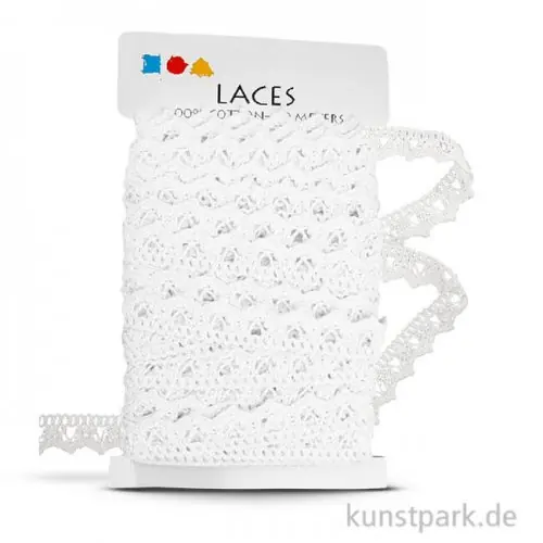 Im Trend Häkelborte, Breite 19 mm, Länge 10 m - weiß