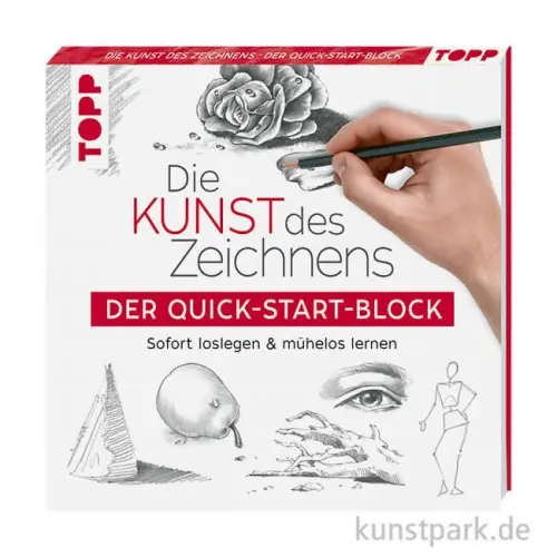 Top-Angebot Die Kunst des Zeichnens - Der Quick-Start-Block,Topp Verlag