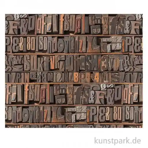 Motiv-Fotokarton Buchstaben, 49,5 x 68 cm, 300g Preisreduziert