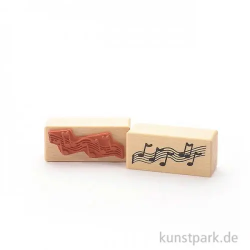 Stempel - Schwungvolle Noten - 3x7 cm Sonderangebot