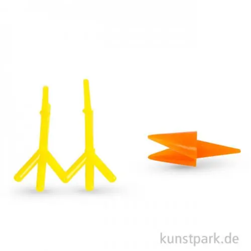 Hühner-Schnabel und Hühner-Füße aus Kunststoff, 8 Sets Im Trend