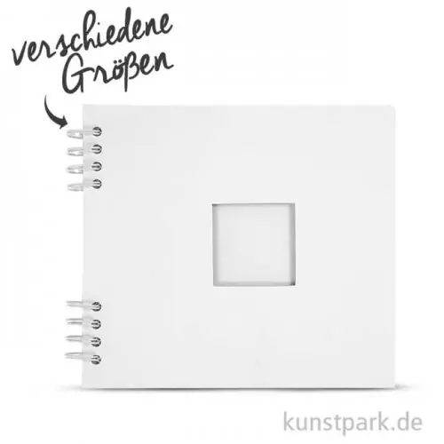Scrapbook-Album weiß, spiralgebunden, 20 Blatt, 250 g Geprüft