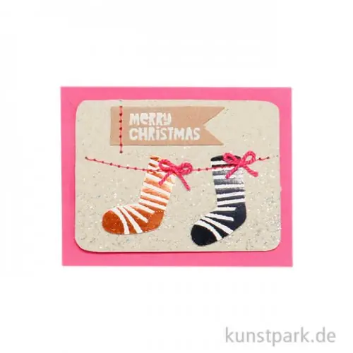 Günstig Good old friends - Winter Mini Kärtchen, Socken