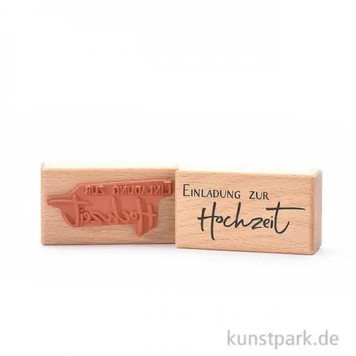 Stempel - Einladung zur Hochzeit, 4x6 cm Markenware