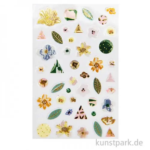 Original Gelsticker - Nature Matters Grün, 45 Stück sortiert