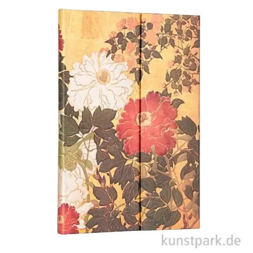 PAPERBLANKS Notizbuch Rinpa Florals Natsu, Blanko, 13 x 18 cm Premium