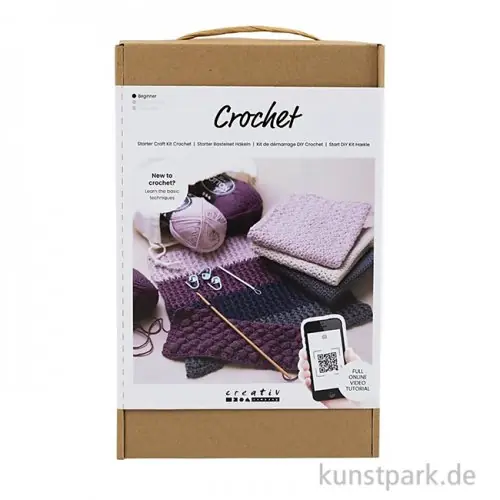 Häkeln Lernset mit Garn, Häkelnadeln und Zubehör Preiswert