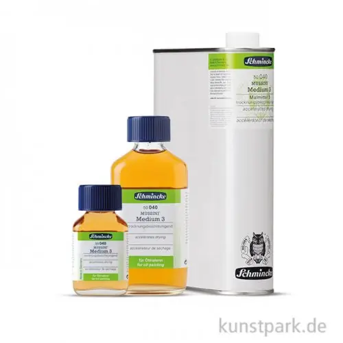 Schmincke MUSSINI Medium 3, trocknungsbeschleunigend Neue Kollektion