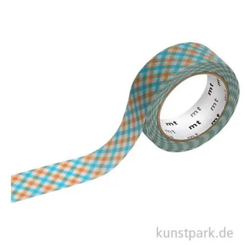 Heute Kaufen MT Masking Tape Overlap Checkered Orange, 15 mm, 7 m Rolle