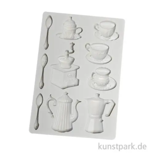Highlight Stamperia Silikon Gießform - Coffee and Chocolate Cups, A5