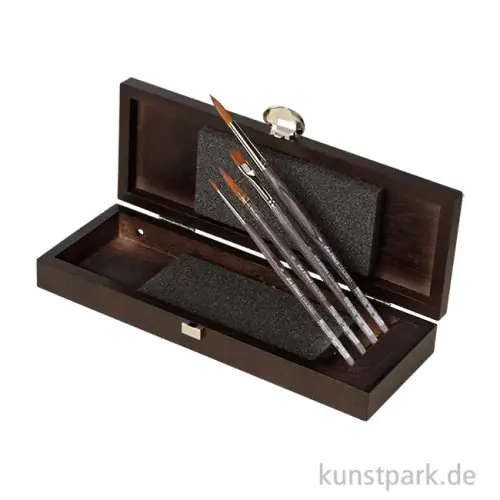Weltweiter Versand da Vinci COLINEO Pinselschatulle mit 4 Aquarellpinseln