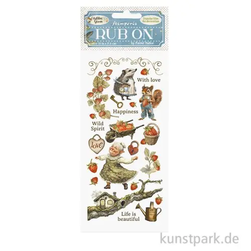 Stamperia Rub On Transferfolie - Hidden Grove Groove Elements Neue Ware