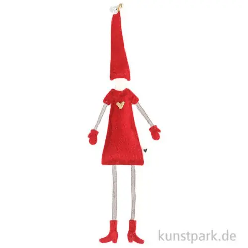 Hochwertig Good old friends - Magnetwichtel, Rotes Kleid, Herz Gold