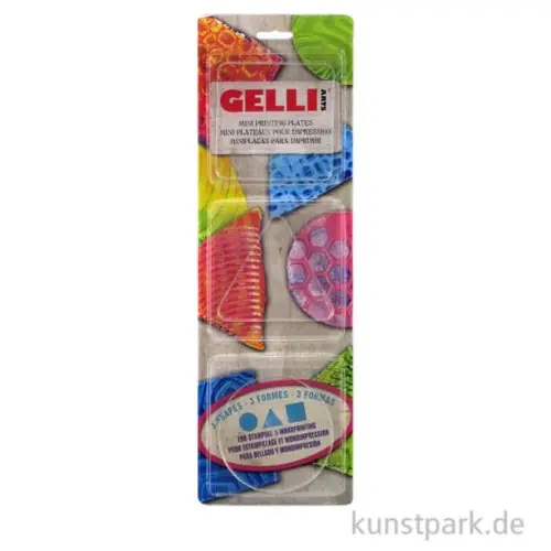 Gelli Arts - Mini Gel Plate Set - Round, Square, Triangle Kracherpreis