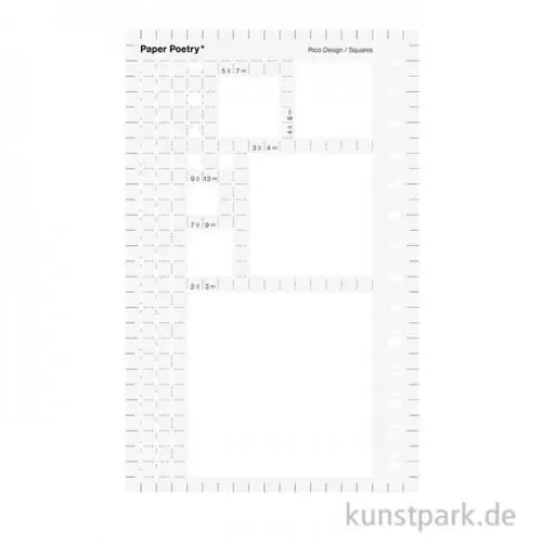 Schablone Bullet Diary - Quadrat Mega-Angebot