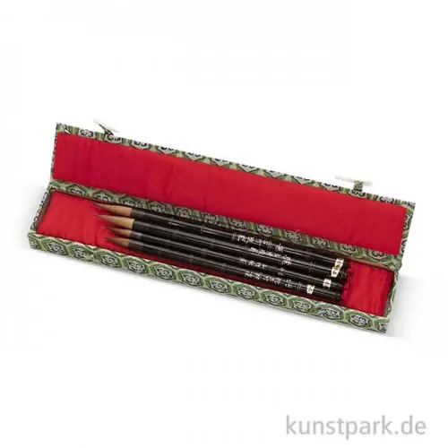 Großhandel China-Pinselset Nr. 3, 4-teilig, Marder, Brokatetui