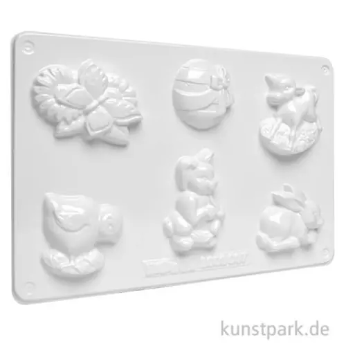 Gießform - Osterfiguren, 6 Motive Versand Am Gleichen Tag