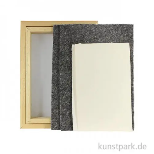 Highlight Papierschöpfrahmen-Set mit viel Zubehör