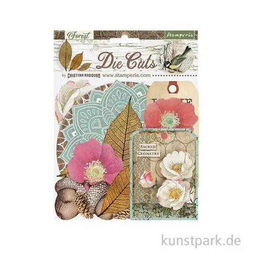 Stamperia Die Cuts - Forest, 41 Stanzteile Gleich Bestellen