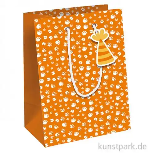 Geschenktasche Safari mit Anhänger, 21,5 x 10,2 x 25,3 cm Top-Qualität