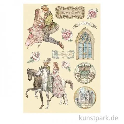 Stamperia Wooden Shapes - Sleeping Beauty, DIN A5 Saisonangebot