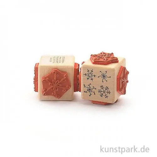 Preis Gesenkt Judi-Kins Stamps - 4 Zierliche Schneeflocken - Würfel