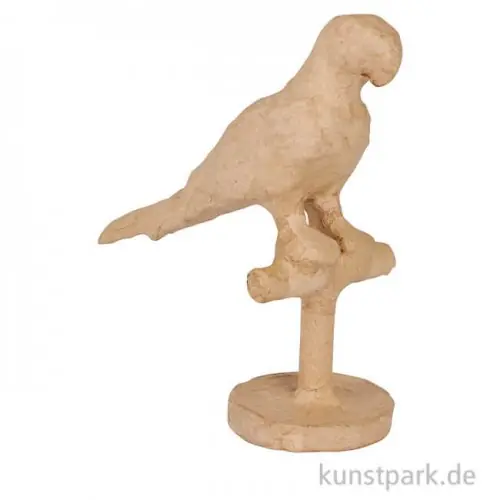 Bestpreis Pappmaché Papagei, 6 x 13 cm
