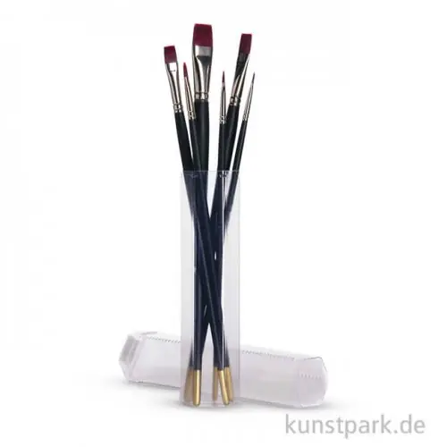Pinsel-Set ACRYL, 6 Pinsel mit Aufbewahrung Heute Kaufen