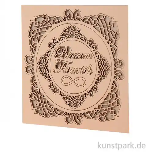 Stamperia Decorative Chips - Romantic Garden House Frames, 14 x 14 cm Markenware