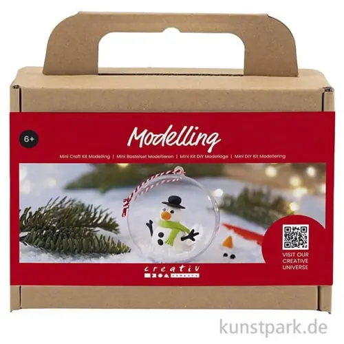 Mini Bastelset Weihnachtskugel Modellieren, Schneemann Gleich Bestellen