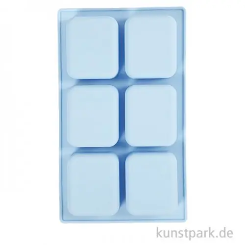 Silikonform - 6 Blöcke, 26 x 15,5 x 2,5 cm Preis Gesenkt