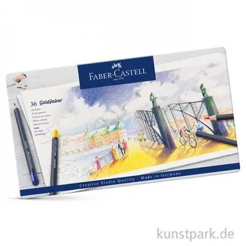 Faber-Castell GOLDFABER, 36 Farbstifte im Metalletui Im Trend