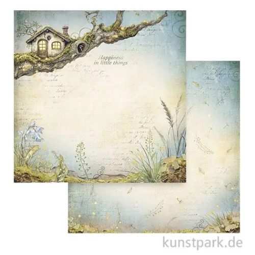 Stamperia Scrappapier - Hidden Grove Treehouse, 30,5 x 30,5 cm Markenware
