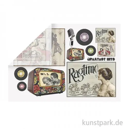 Stamperia Reispapier - Music, 48 x 33 cm, Einzelblatt Top-Seller