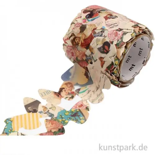 Sichere Zahlung MT Masking Tape Retro Paper Butterfly, 45 mm, 3 m Rolle