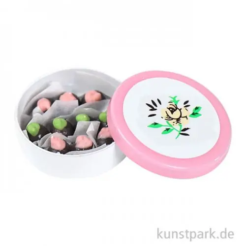 Miniatur Pralinenschachtel Rund, Durchmesser 2,5 cm Limited Edition