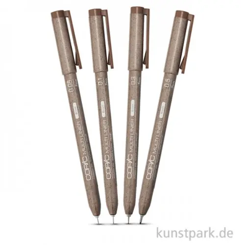 Direktkauf COPIC Multiliner Brown Classic Set - 4 Strichstärken