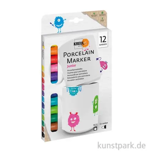 KREUL Porcelain Marker Junior Set mit 12 Stiften Angebot