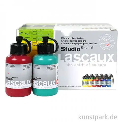 Meistverkauft Lascaux STUDIO Acryl-Set mit 12 x 85 ml