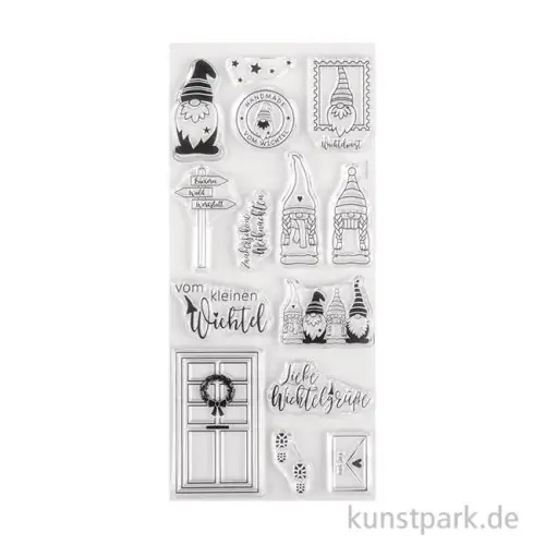 Gleich Bestellen Clear Stamps - Wichtelpost, 97 x 205 mm, 14 Motive
