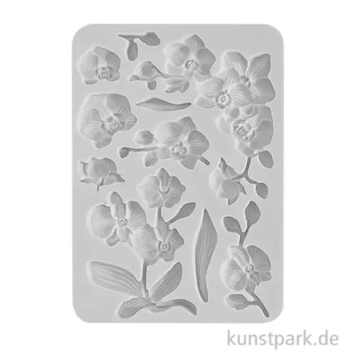 Limited Edition Stamperia Silikon Gießform - Orchids and Cats - Orchids, A5