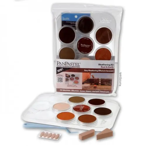 Bestseller PanPastel Set mit 7 Farben - Modellbau Rost u. Erde
