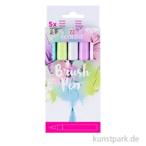 Kracherpreis Talens ECOLINE Brush Pen 5er Set - Pastellfarben