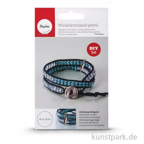 Schmuck Starter-Set Wickelarmband - petrol Preis Gesenkt