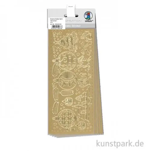 Solange Der Vorrat Reicht Kreativ Sticker Set 9 - Christmas, 15 Stickerbögen