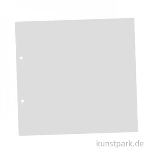Neue Kollektion Scrapbook Karton Einlagen - Weiß, 31x32,5cm, 4-fach gelocht, 15 Stk