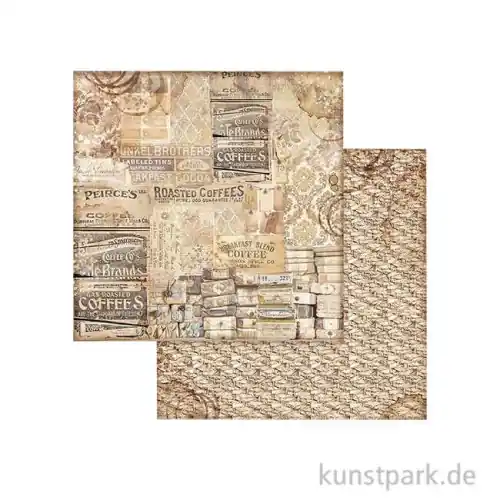 Stamperia Scrappapier - Coffee and Chocolate Pattern, 30,5 x 30,5 cm Kracherpreis