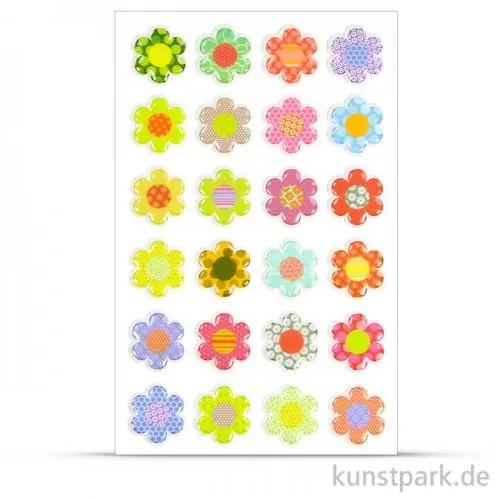Maildor Cooky Sticker - Blumen bunt Expressversand