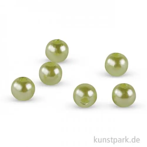 Top-Seller Wachsperlen - Maigrün, 6 mm, 60 Stück