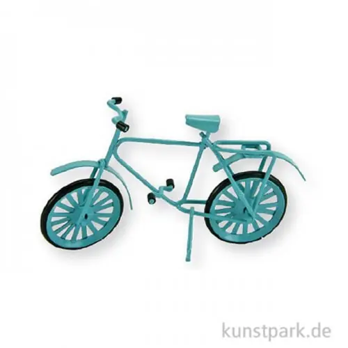 Miniatur Fahrrad - hellblau, 9 cm Neue Kollektion